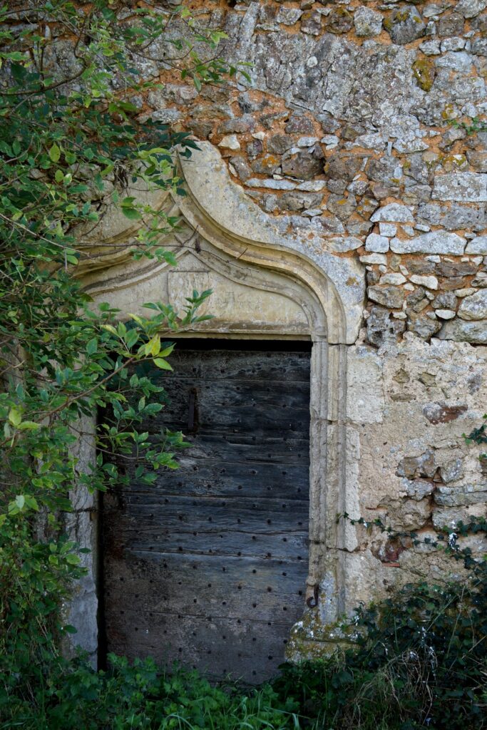 Détail de la porte d'entrée avant rénovation